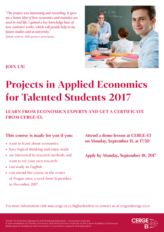 Projects in Applied Economics - Poster
